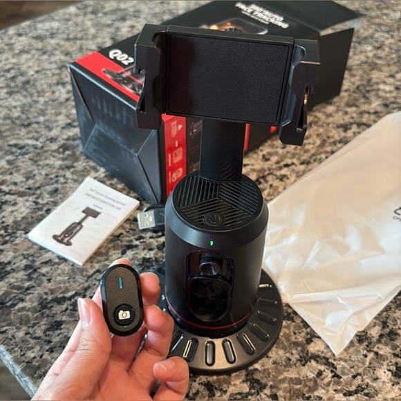 360° Auto Face Tracking Selfie Stick w/Tripod & Remote, NIB - Picture 6 of 13